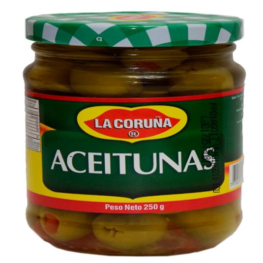 Aceituna Rellena La Coruña 250 Gr