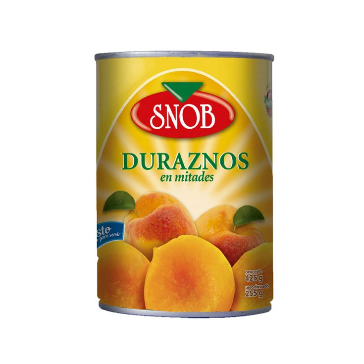 Duraznos Mitades Snob 425 Gr