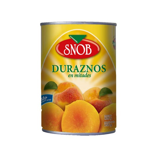 Duraznos Mitades Snob 425 Gr