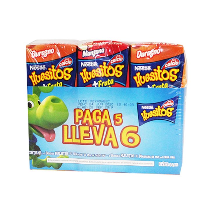 Pack X 6 Jugo Surtido Huesitos 185 Ml C/U