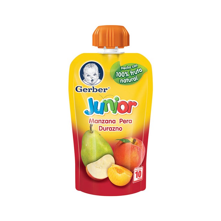 Compota Sabor Manzana Pera Durazno Gerber 120