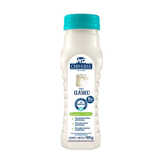 Yogurt Semidescremado Clásico Chivería 185 Ml.