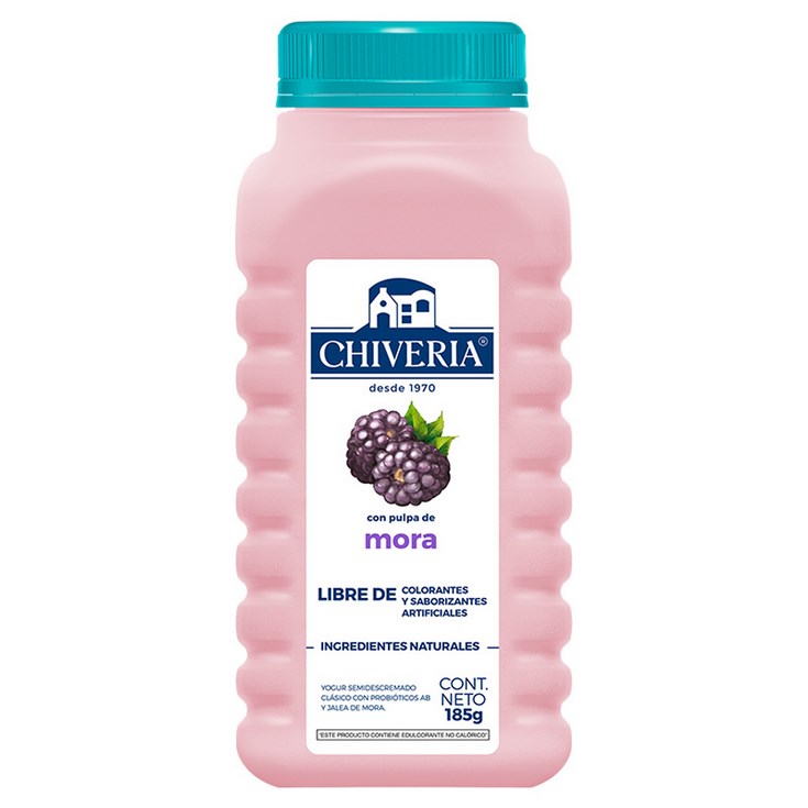 Yogurt Semidescremado Mora Chivería 185 Ml.