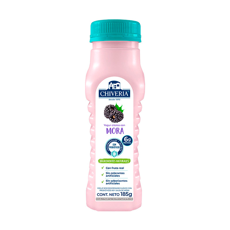 Yogurt Semidescremado Mora Chivería 185 Ml.