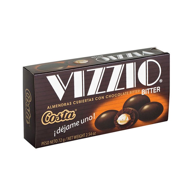 Bitter Chocolate Con Almendras Vizzio 72 Gr