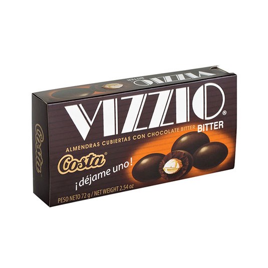 Bitter Chocolate Con Almendras Vizzio 72 Gr