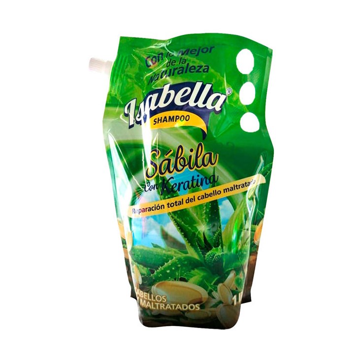 Shampoo Sábila Y Keratina Isabella 1Lt