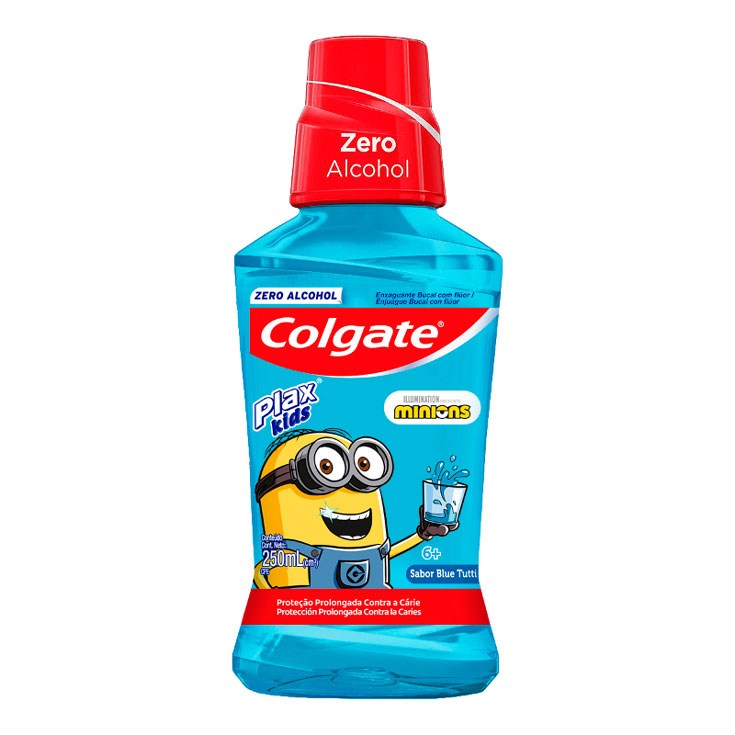 Enjuague Bucal Plax Minions Colgate 250 Ml