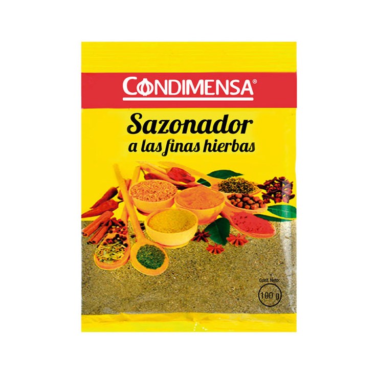 Sal Finas Hierbas Funda Condimensa 100 Gr