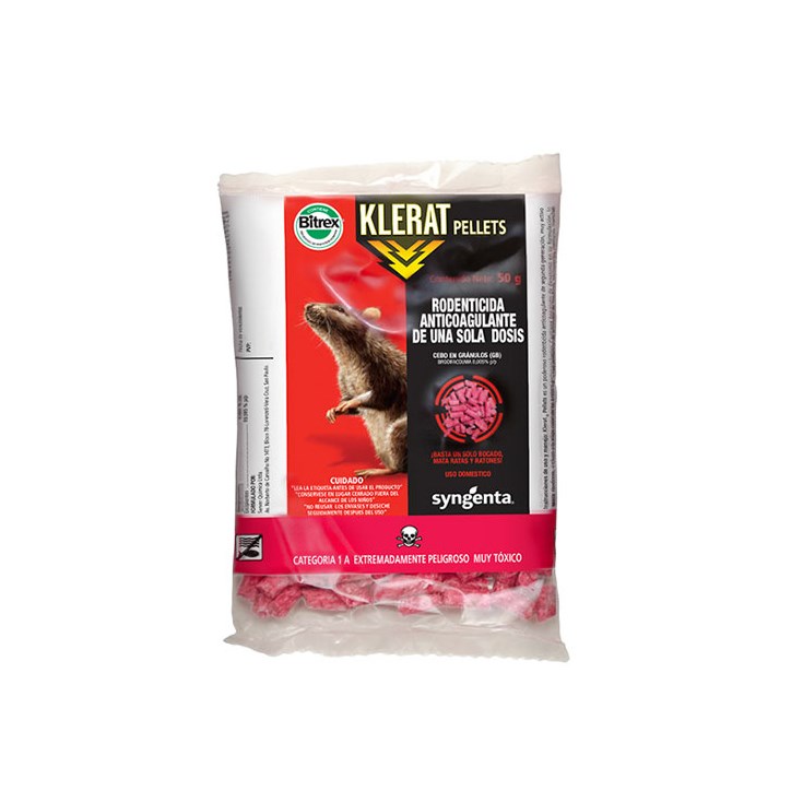 Veneno Para Roedores Uso Interno Klerat 50 Gr 