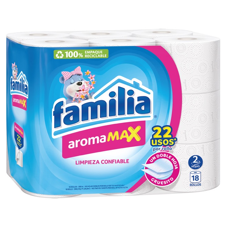 Papel Higienico Grande Familia Aroma Floral 18 Un Lleve 18 P