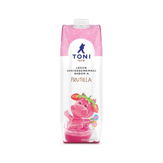 Cartón Leche Toni Frutilla 1 Lt.