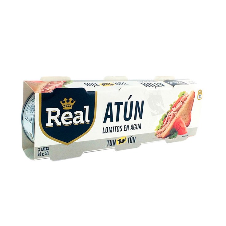 Atún Agua Light Real Pack X 3 de 70 Gr C/U