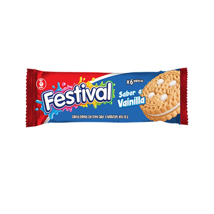 Galleta Sabor A Vainilla Festival 50 Gr