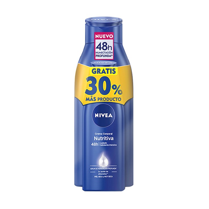 Crema Nivea Pack Nutricion 400Ml + Gratis Crema 125 Ml.