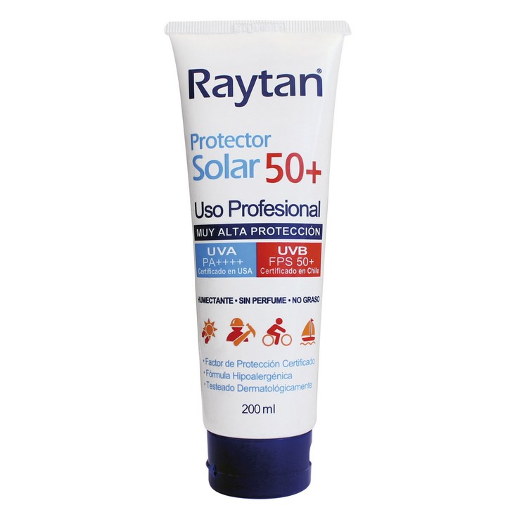 Protector Solar Raytan Uva/Uvb Factor 50+ 200 Ml