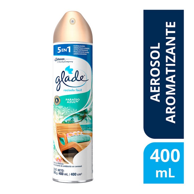 Aerosol Ambiental Glade Paraíso Azul 400 Ml.