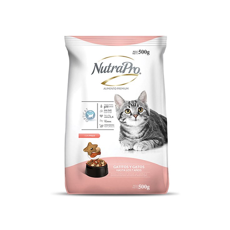 Comida Para Gato Nutrapro 500 Gr