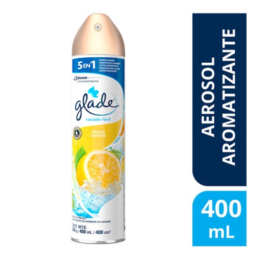 Aerosol Ambiental Glade Fresh Limón 400Ml.