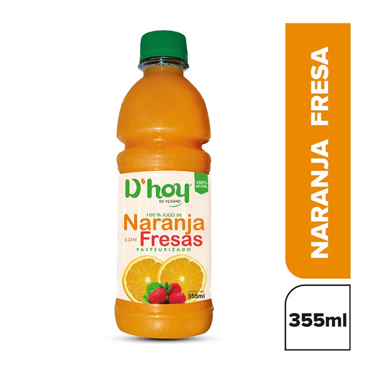 Jugo De Naranja Fresa D´Hoy 355 Ml