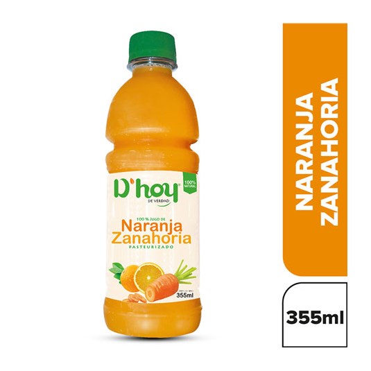 Jugo De Naranja Zanahoria D´Hoy 355 Ml