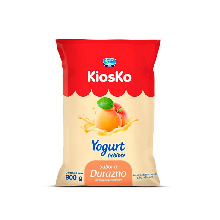 Yogurt bebible durazno Kiosko Funda 900gr