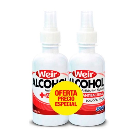 Alcohol Spray Precio Especial Weir 250 Ml