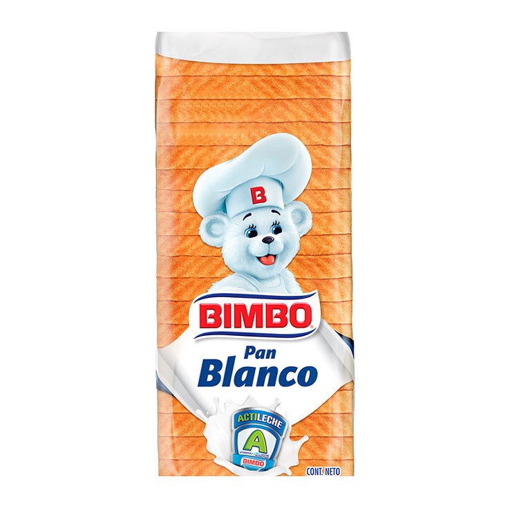 Pan Blanco Molde Actileche Bimbo 580 Gr.