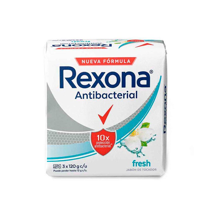 Jabon Antibacterial Fresh Rexona X 3 120 Gr C