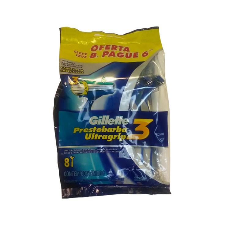 Pack Pague 6 Lleve 8 Pack Afeitadora Gillette