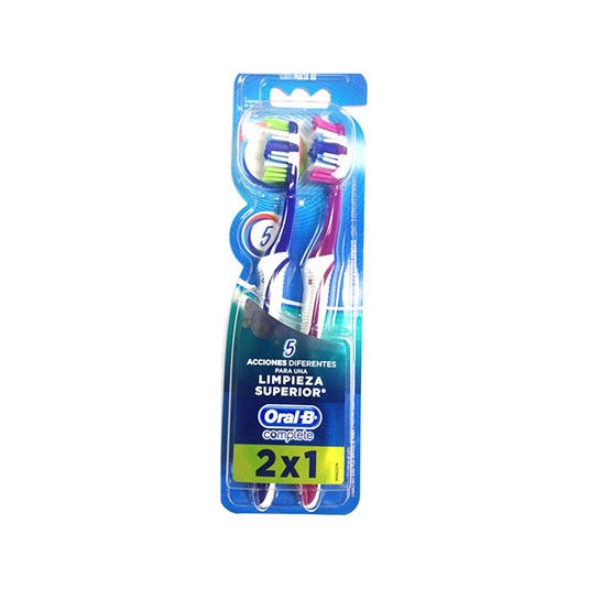 Cepillo Oral B Complete Limpieza Superior 5 Acciones Pack X