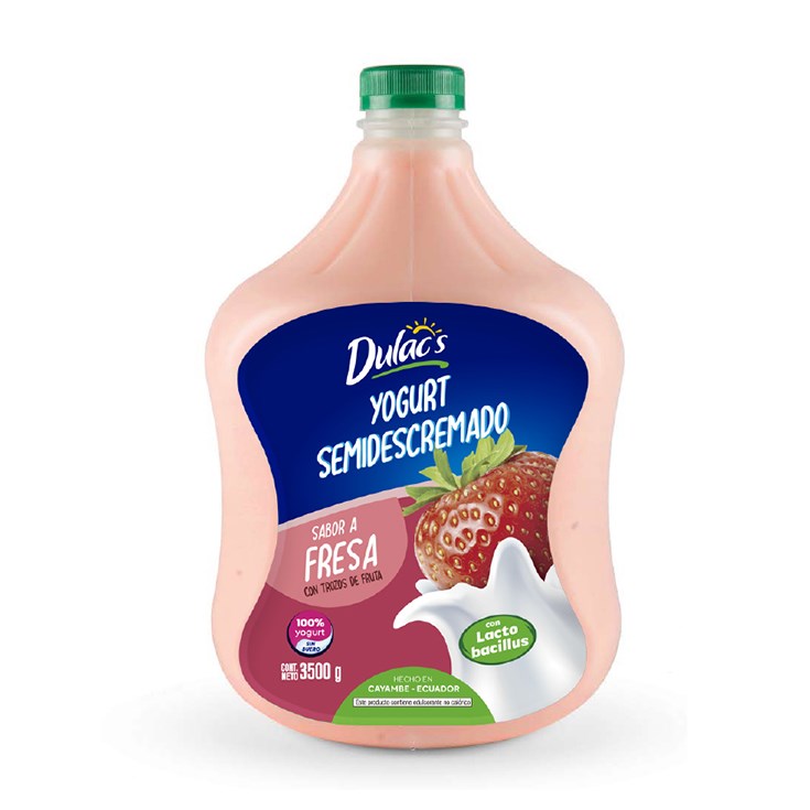Yogurt Sabor Fresa Dulac´s 3.5 Lt