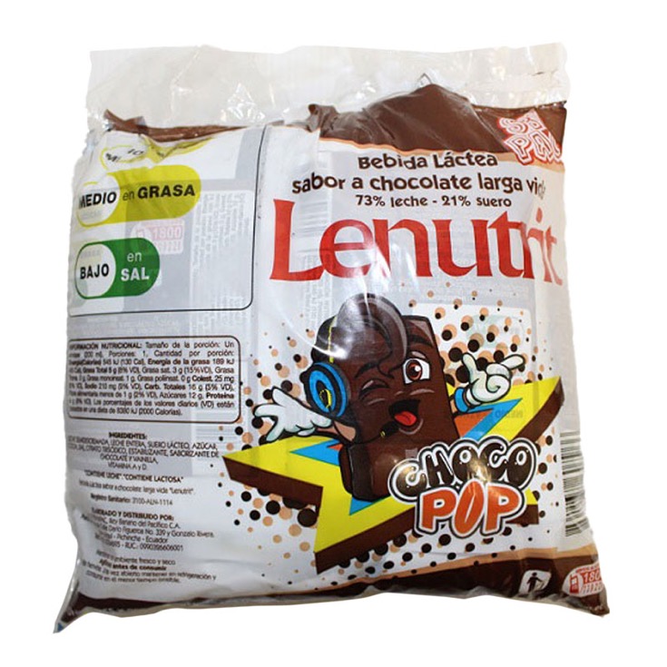 Bebida Lactea Lenutrit Sixpack Sabor Chocolate 200 Ml.