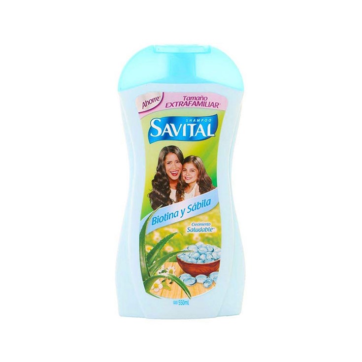 Shampoo Savital Biotina Y Sábila 550 Ml