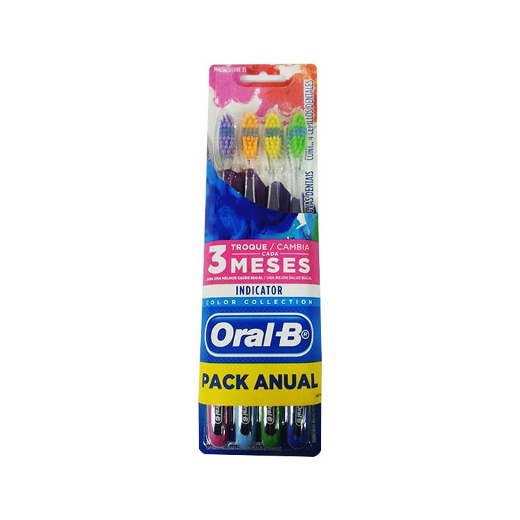 Pack X 4 Uni Cepillo Oral B Pro Salud Indicat