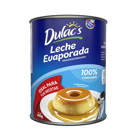 Leche Evaporada Dulacs Semidescremada 410Gr