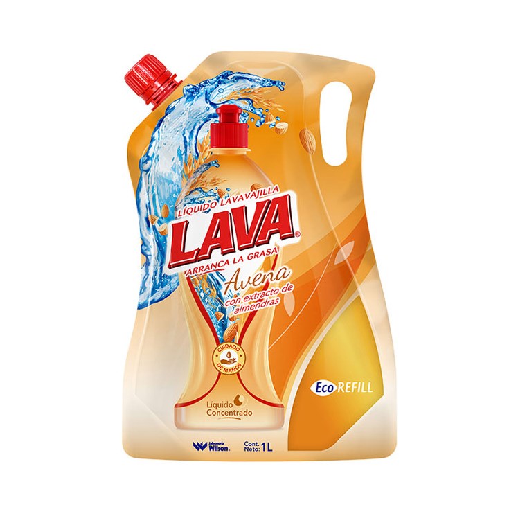 Lavavajilla Liquido Avena Con Extracto Lava