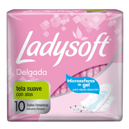 Toallas Higiénicas Delgada Con Alas Ladysoft