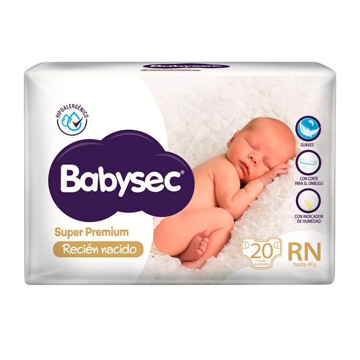 Pañal Recién Nacido Babysec 20 Un