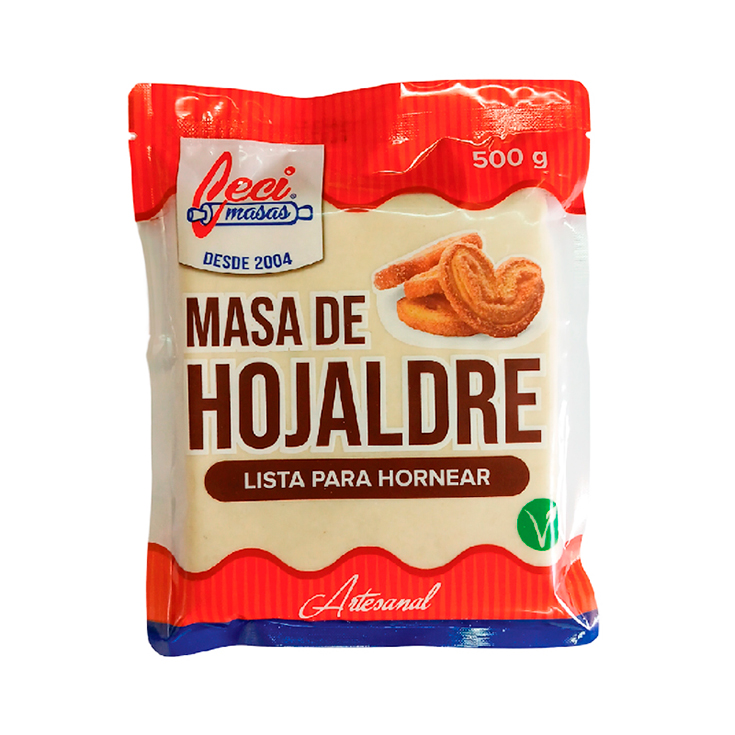 Masa De Hojaldre Artesanal Ceci Masas 500 Gr