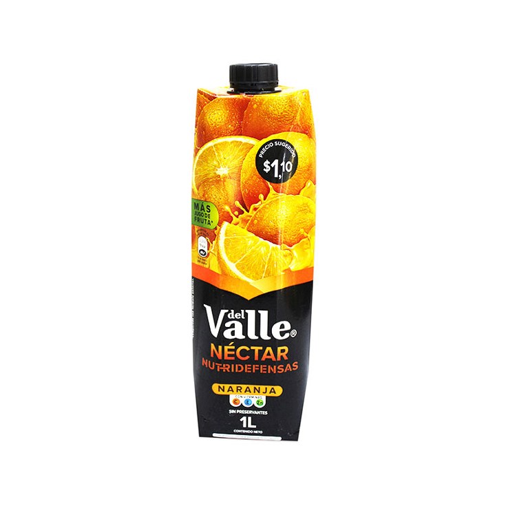 Néctar Naranja Del Valle 1 Lt