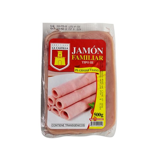 Jamón Familiar Tipo III La Castilla 500 Gr