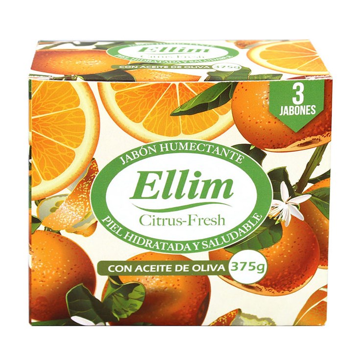 Jabón Barra Citrus Fresh Ellim 375 Gr