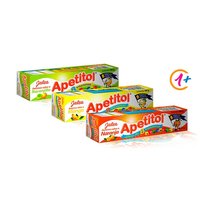 Jalea Tubo Sabor Naranja Apetitol 100 Gr