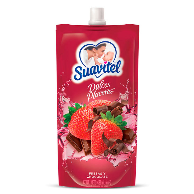 Suavizante Suavitel Dulces Placeres Fresas Y Chocolate 430 M