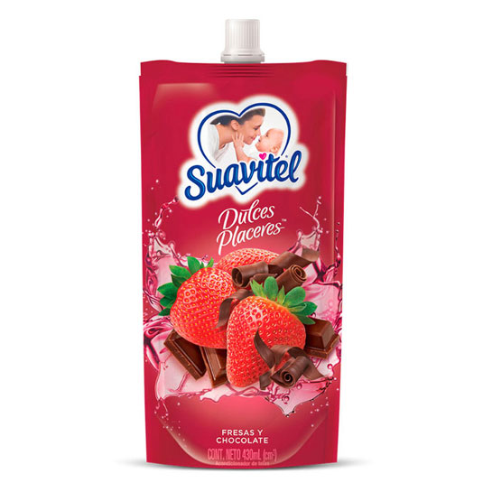 Suavizante Suavitel Dulces Placeres Fresas Y Chocolate 430 M