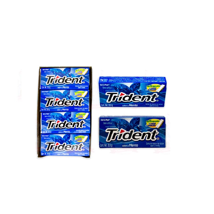 Chicle Trident Menta 367.2 Gr.
