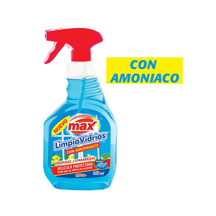 Limpiavidrios Con Amoniaco Max 600 Ml