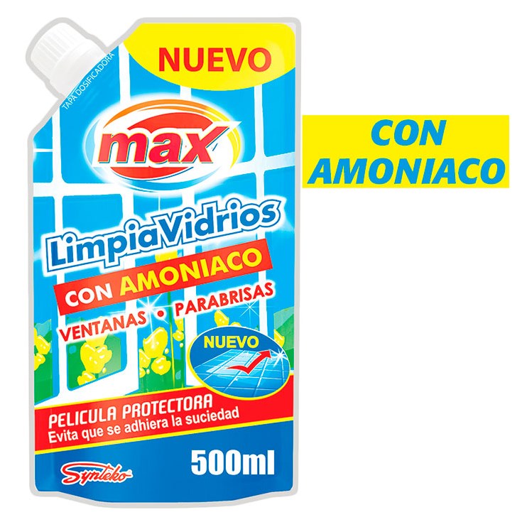 Limpia Vidrios Doypack c/amoniaco Max 500