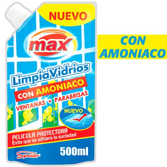 Limpia Vidrios Doypack c/amoniaco Max 500